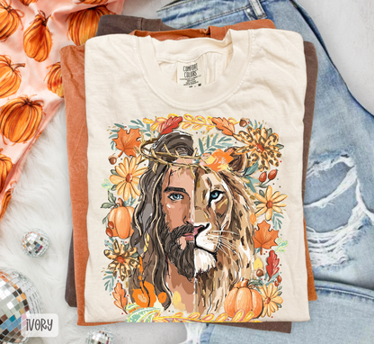 Fall Lion of Judah Comfort Colors Shirt