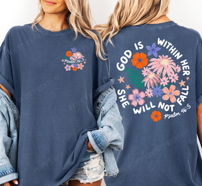 God is Within Her Comfort Colors Shirt