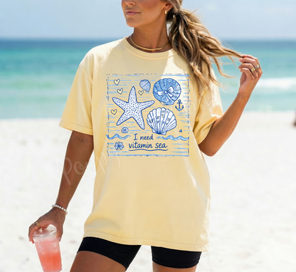 I Need Vitamin Sea Comfort Colors Shirt