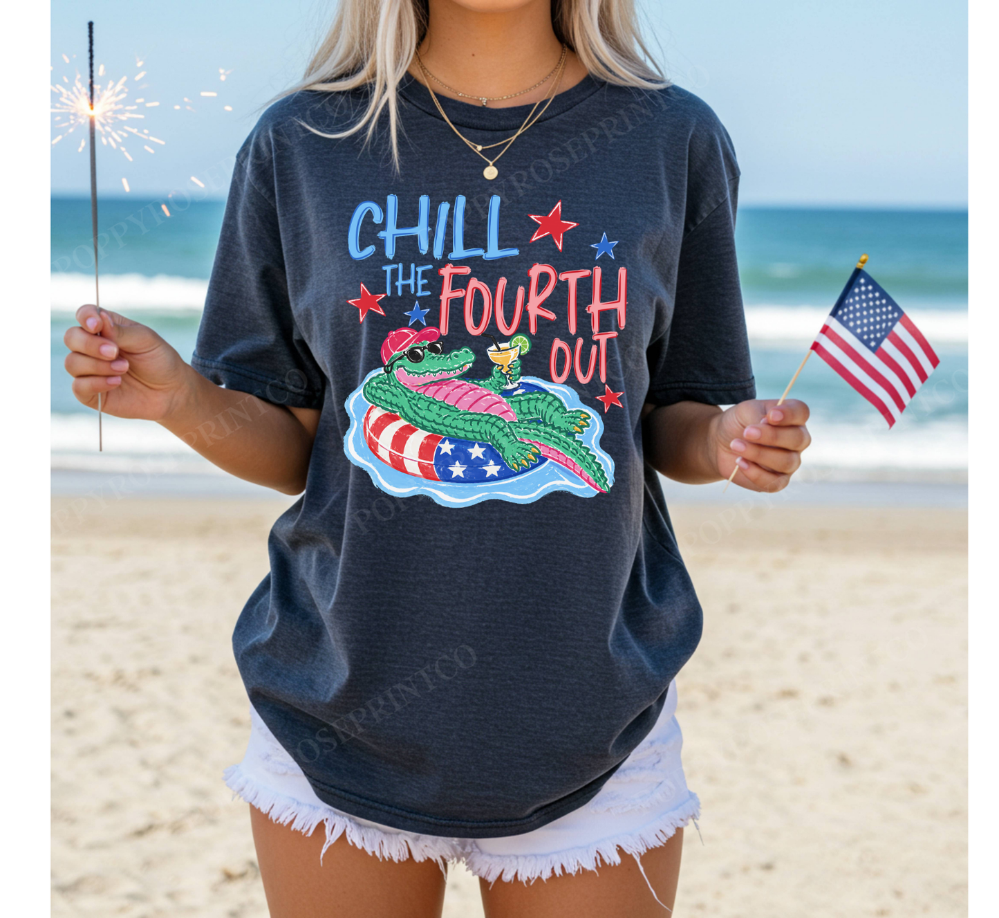 Chill the 4th Out Comfort Colors Shirt