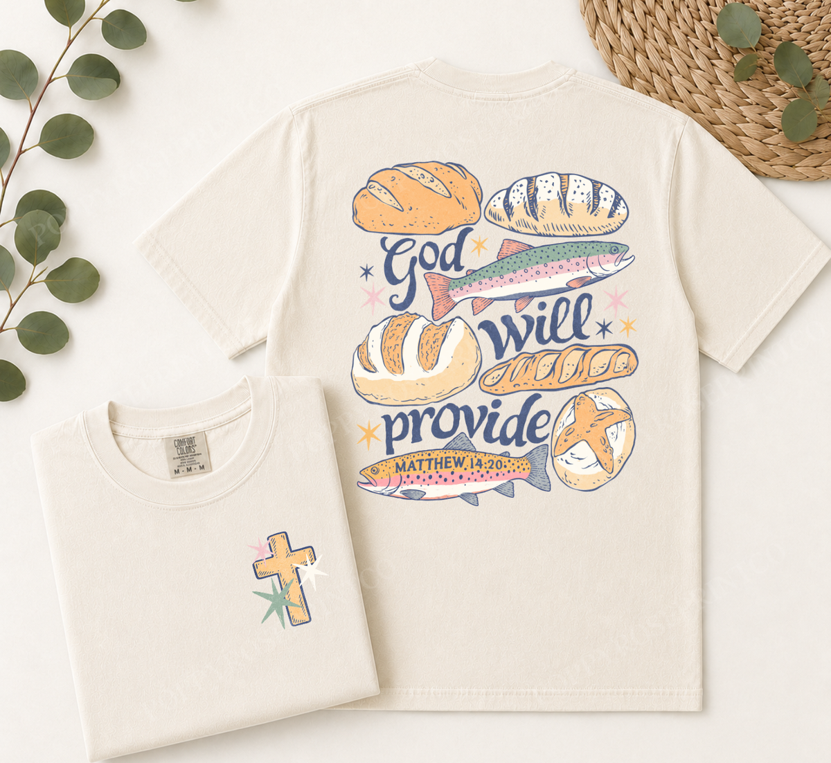 God will Provide Comfort Colors Shirt