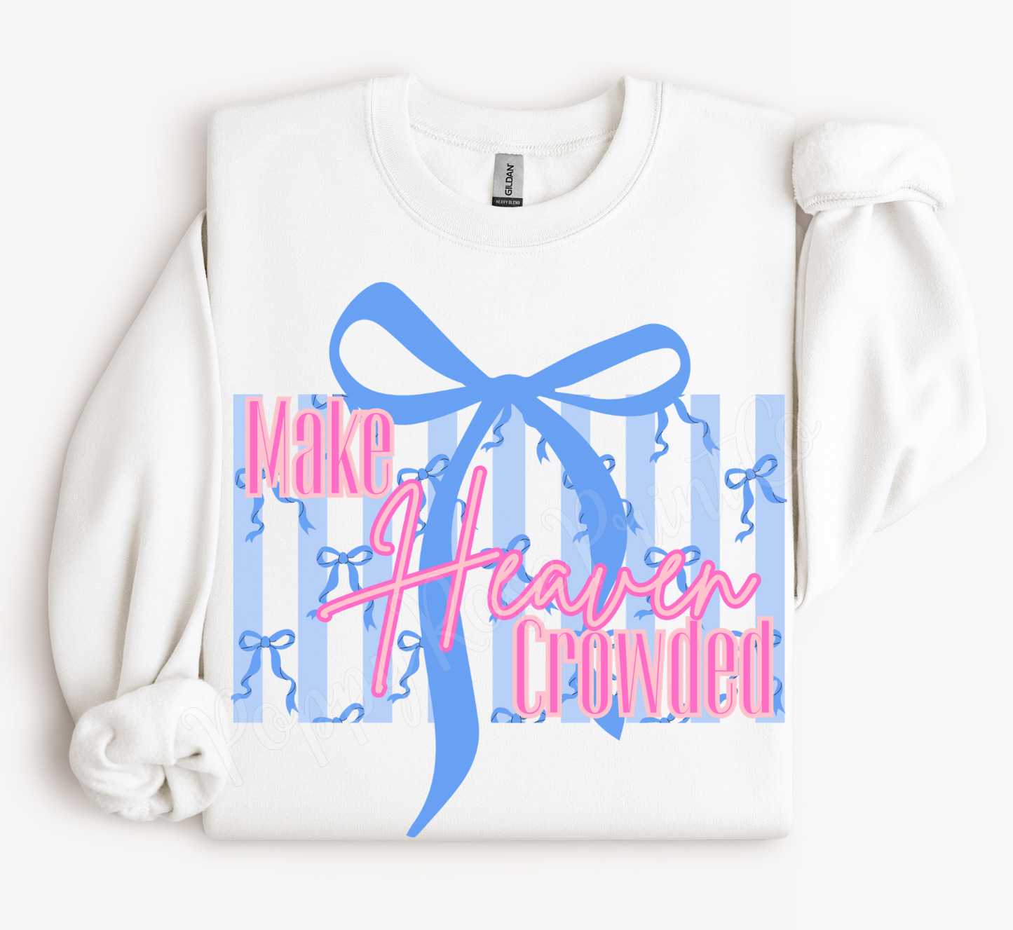 Make Heaven Crowded Bow Sweatshirt