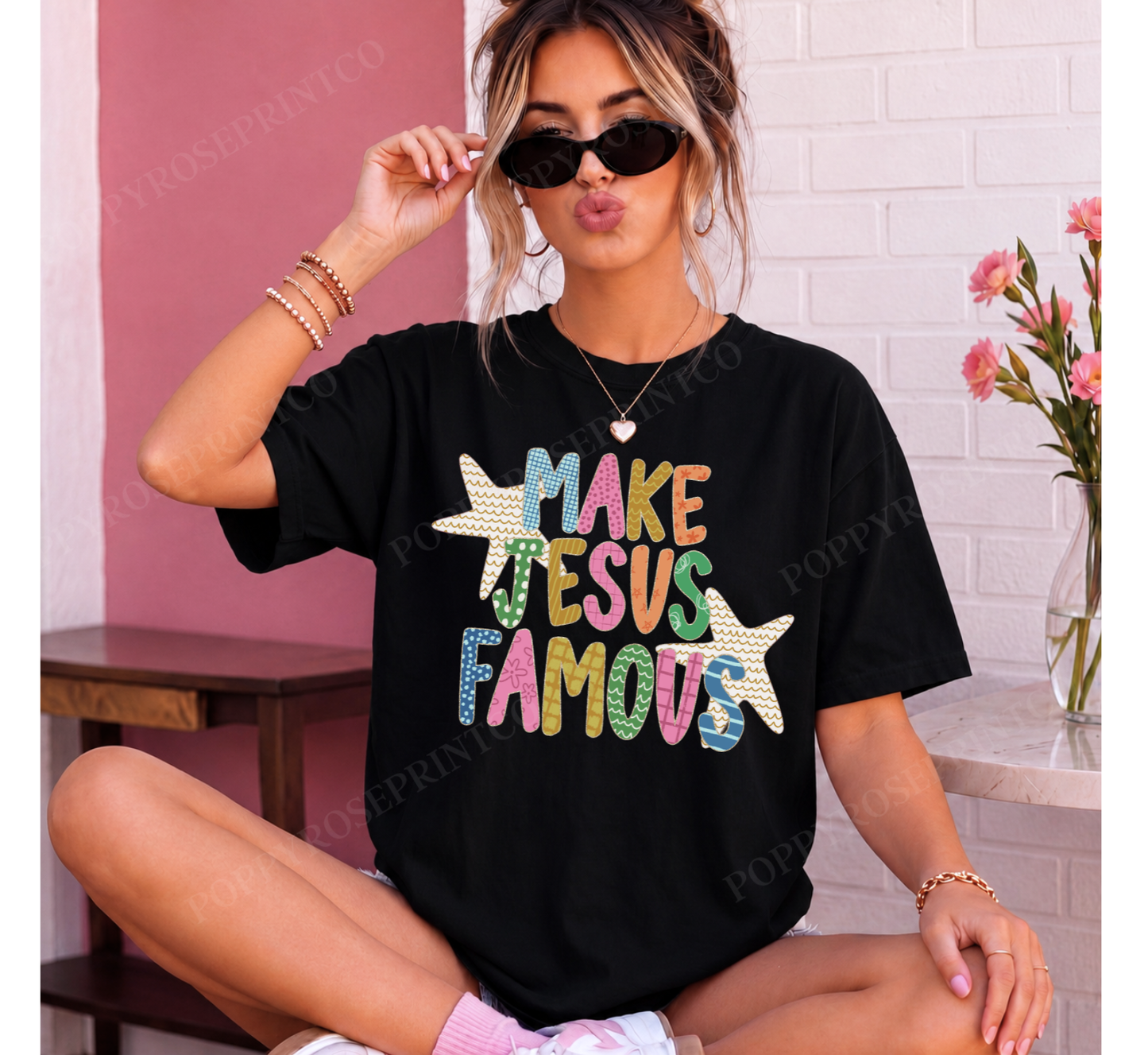 Make Jesus Famous Comfort Colors Shirt