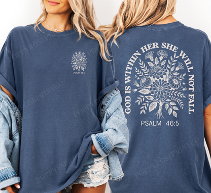 She Will Not Fail Comfort Colors Shirt