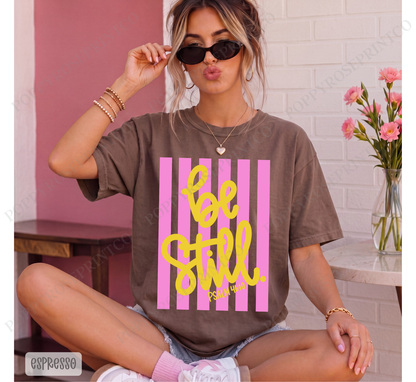 Be Still Stripes Comfort Colors Shirt