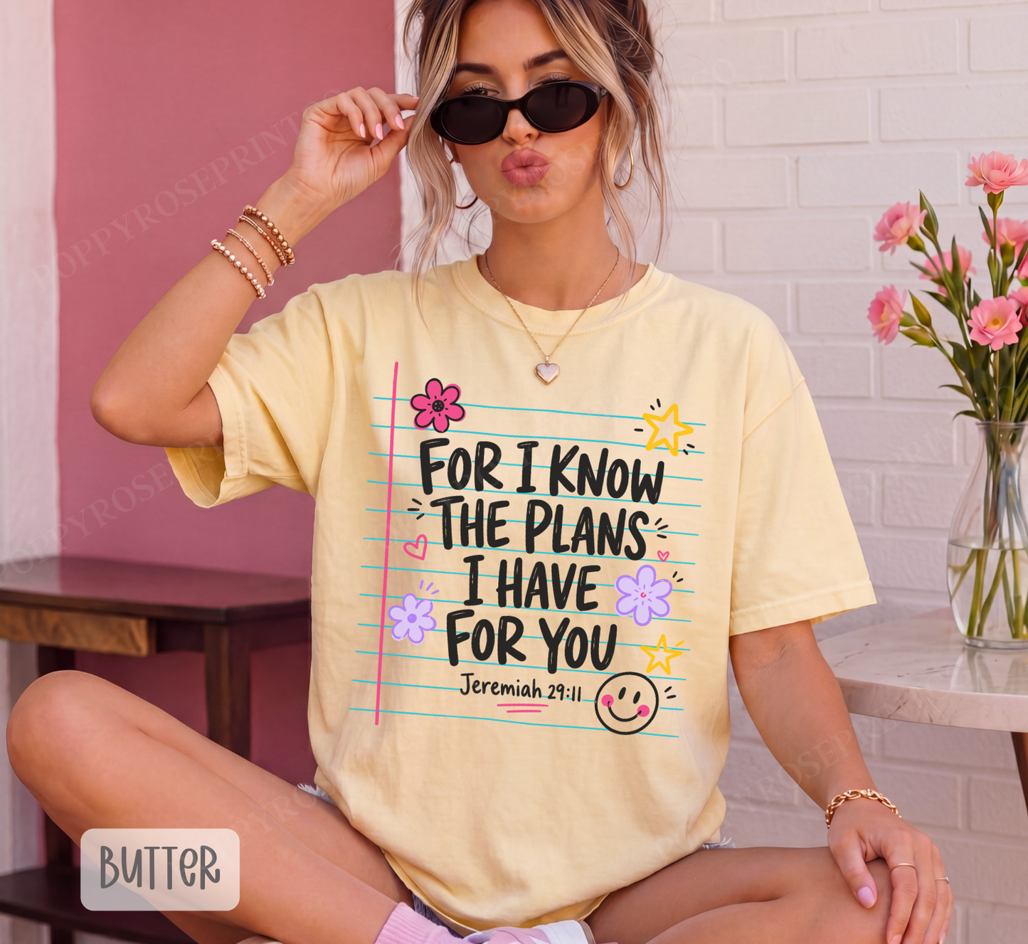 For I Know the Plans Comfort Colors Shirt
