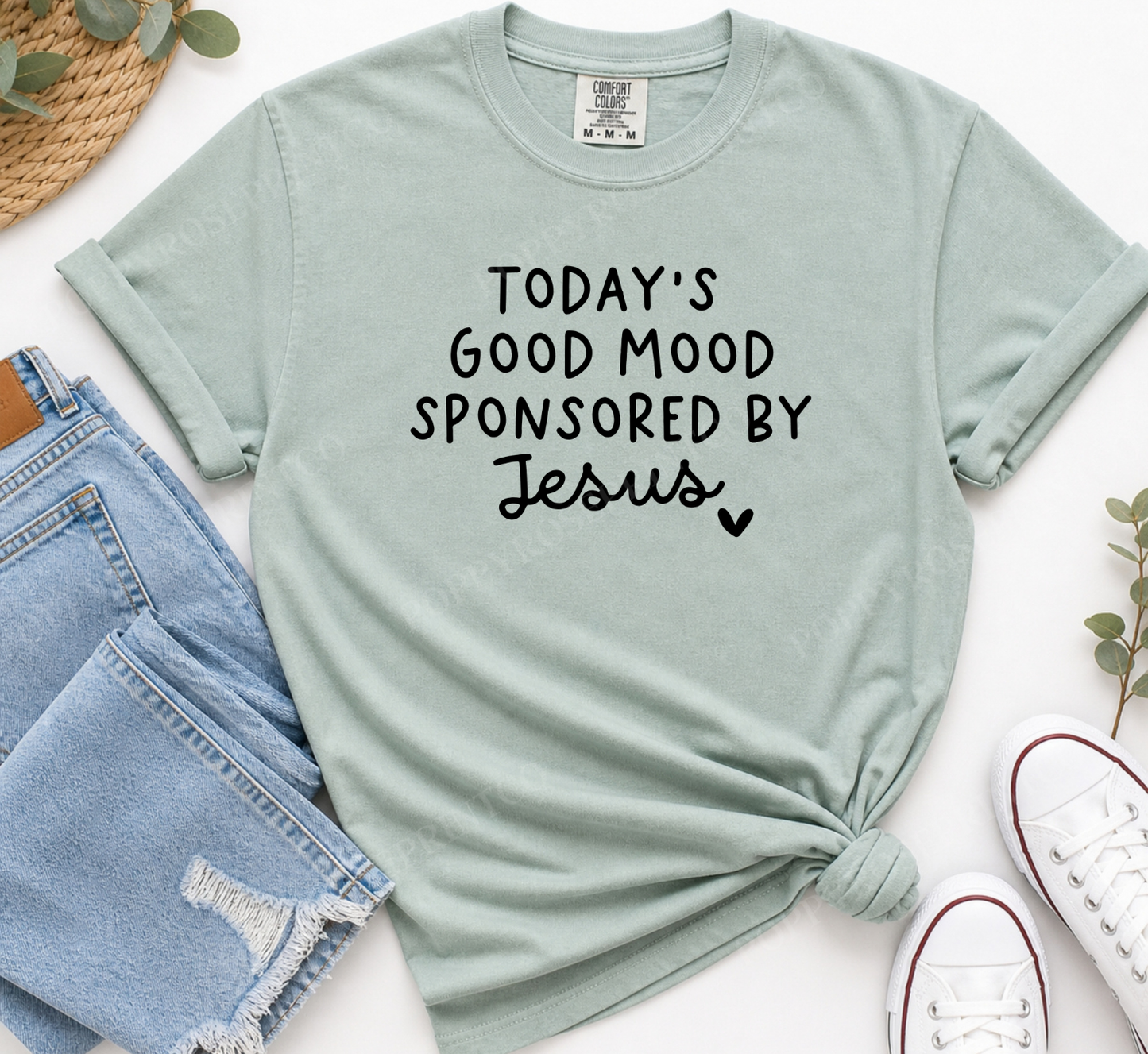 Today's Good Mood Sponsored by Jesus Comfort Colors Shirt