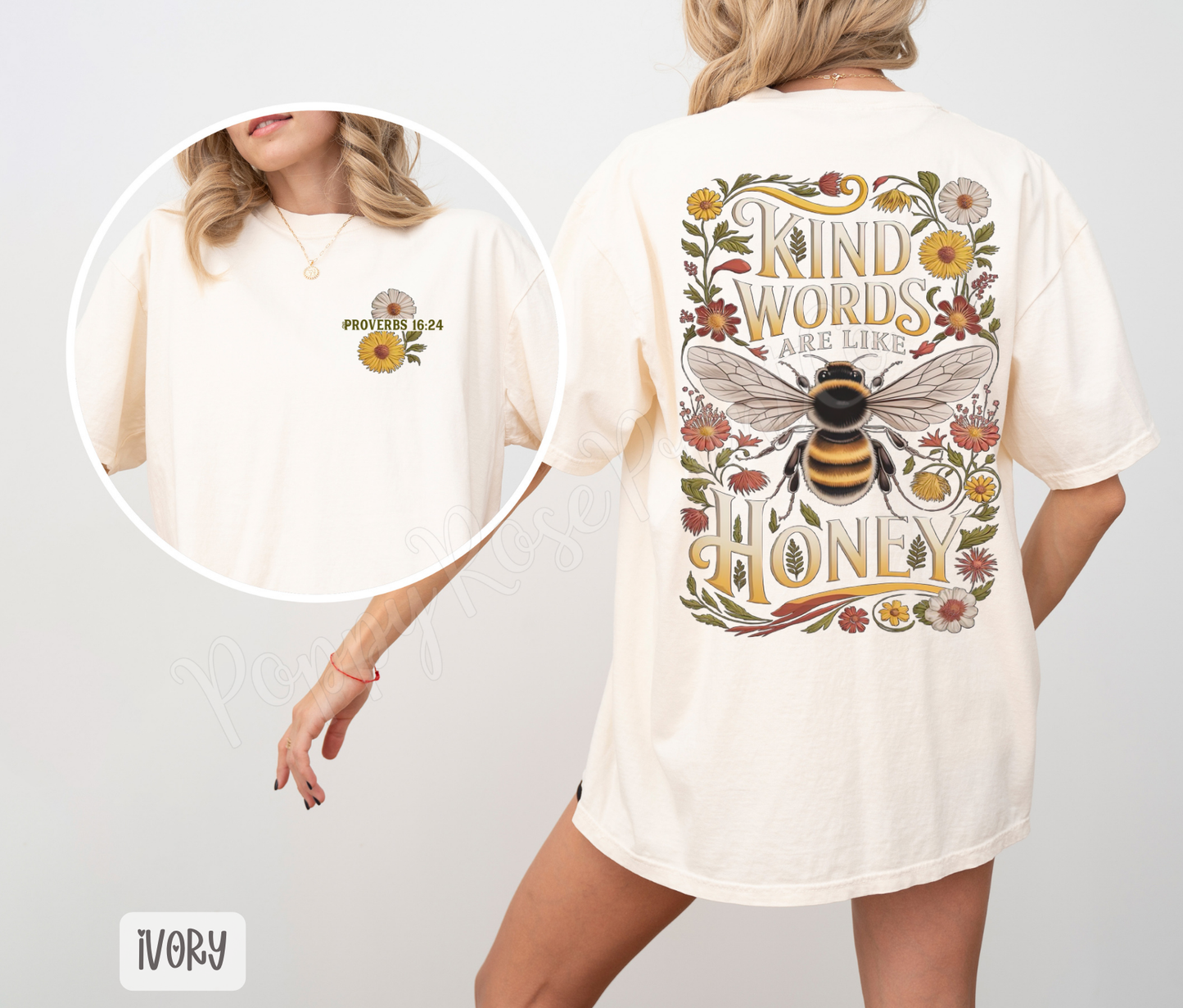 Kind Words Like Honey Comfort Colors Shirt
