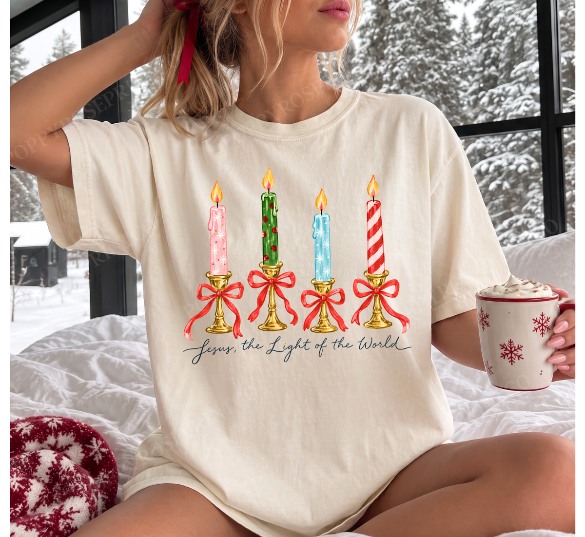 Jesus Is The Light Comfort Colors Shirt