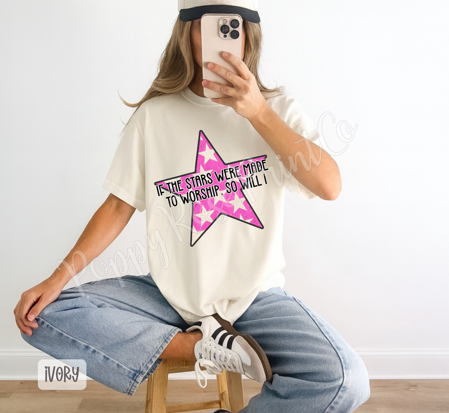 Stars Made to Worship Comfort Colors Shirt