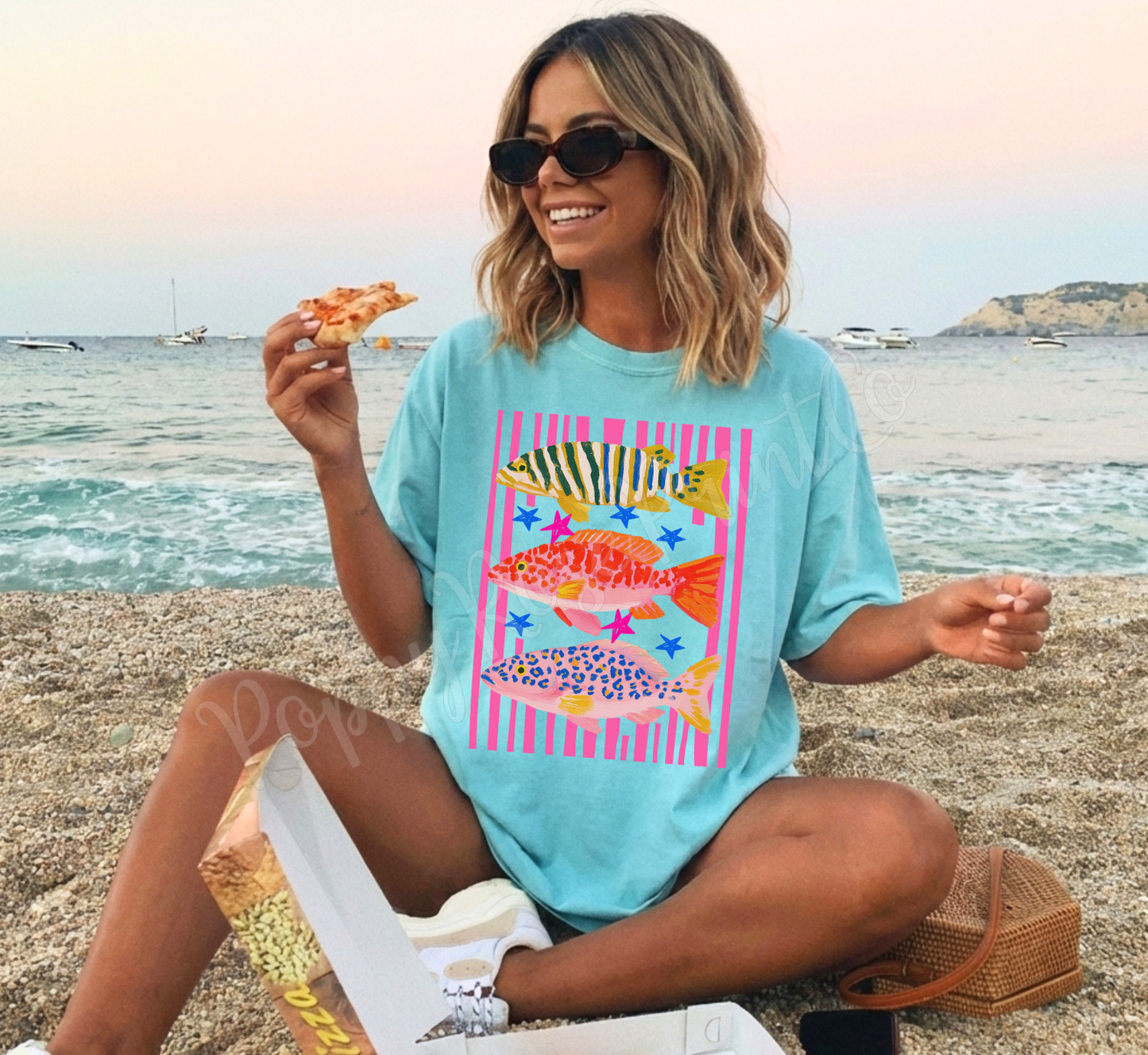 Preppy Fish Trio Comfort Colors Shirt