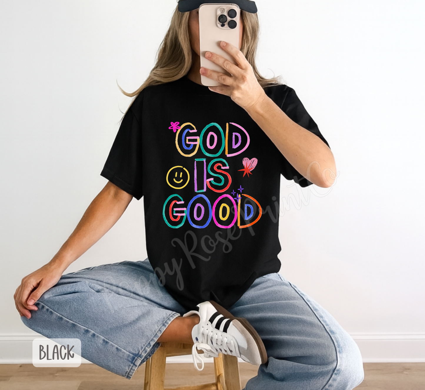 Neon God is Good Comfort Colors Shirt