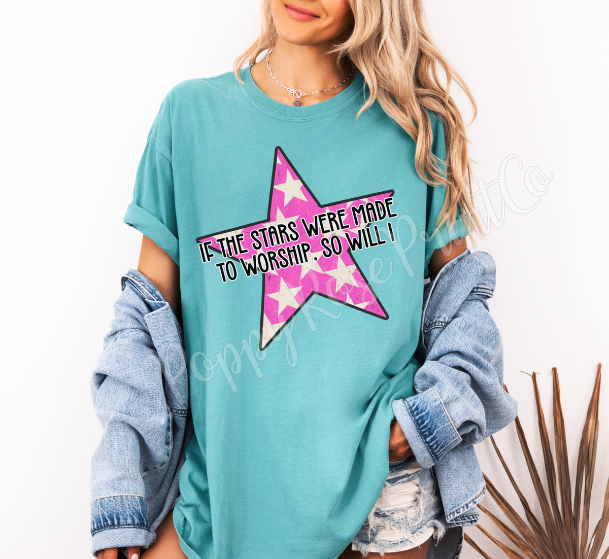 Stars Made to Worship Comfort Colors Shirt
