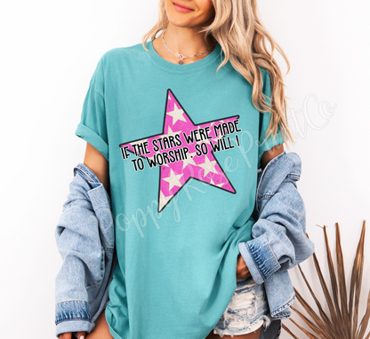 Stars Made to Worship Comfort Colors Shirt
