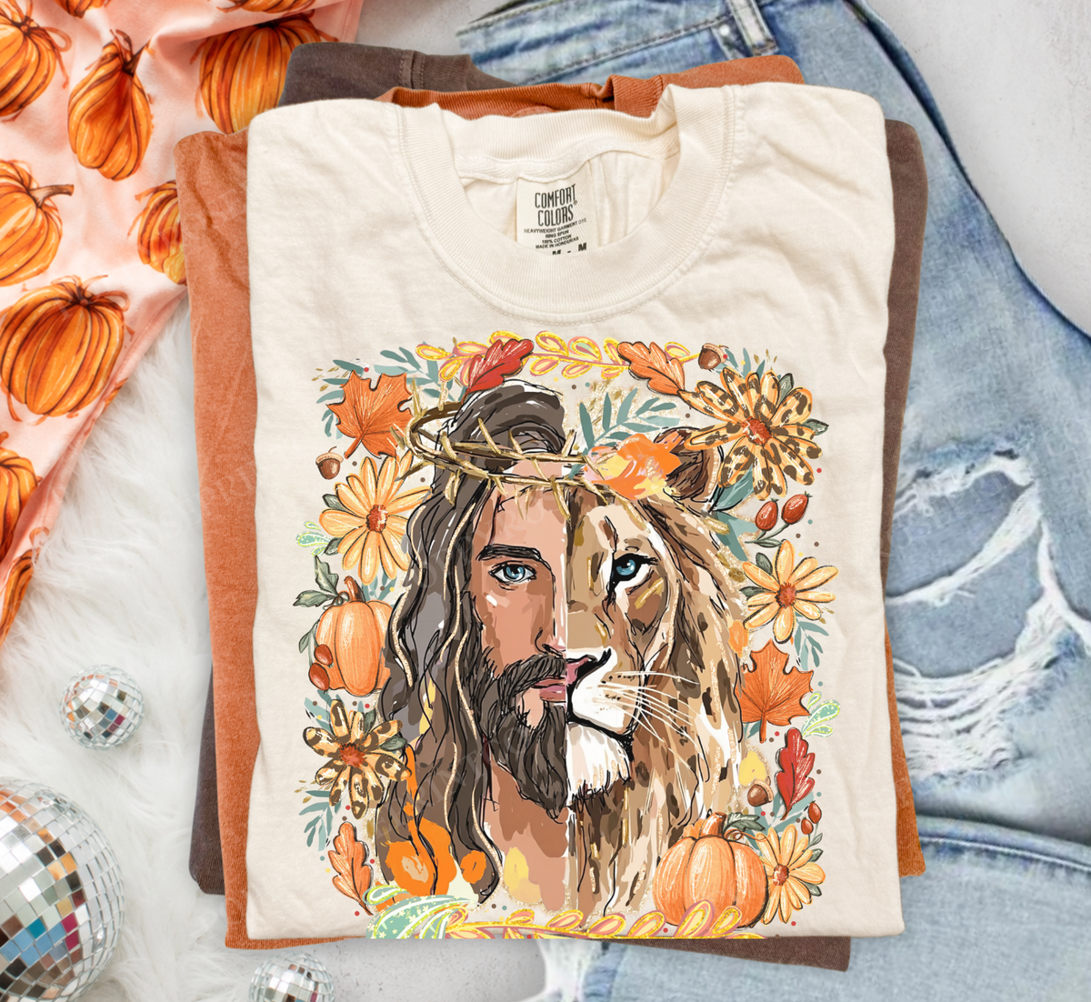 Fall Lion of Judah Comfort Colors Shirt