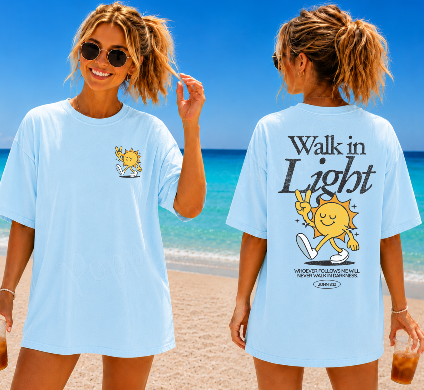 Walk In Light Front & Back Shirt Comfort Colors