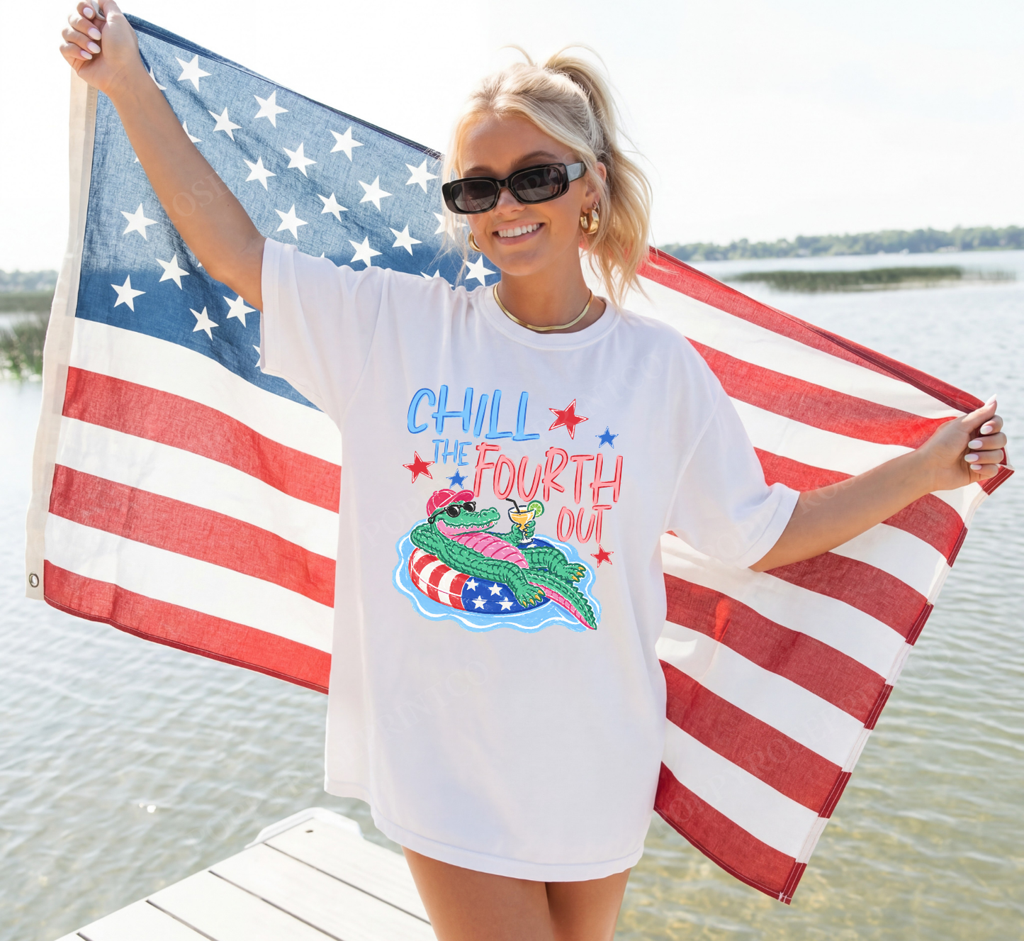 Chill the 4th Out Comfort Colors Shirt