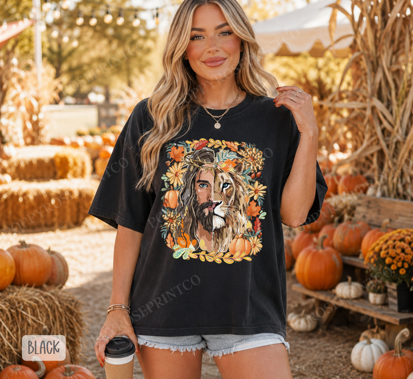 Fall Lion of Judah Comfort Colors Shirt