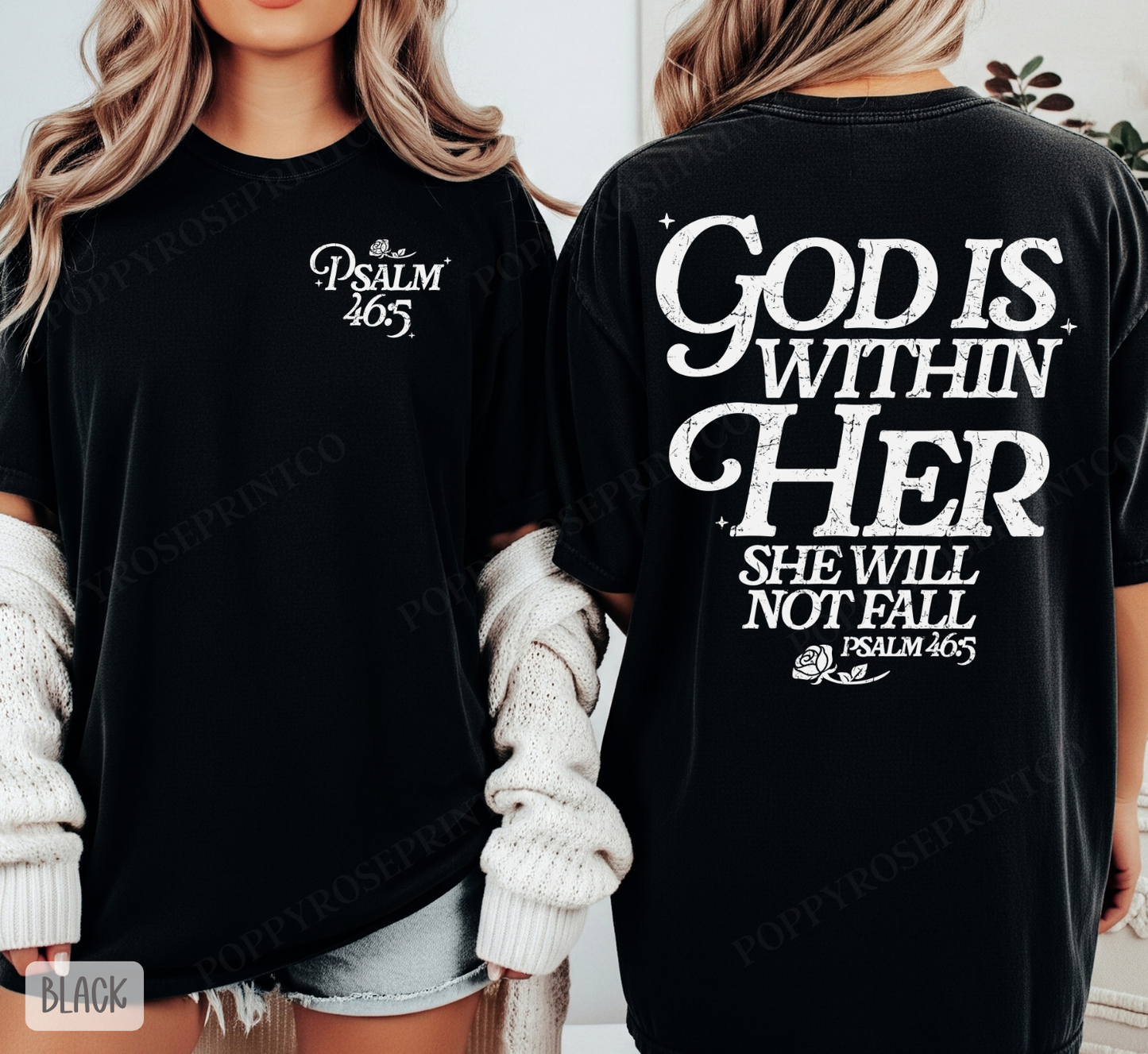God is Within Her Comfort Colors Shirt