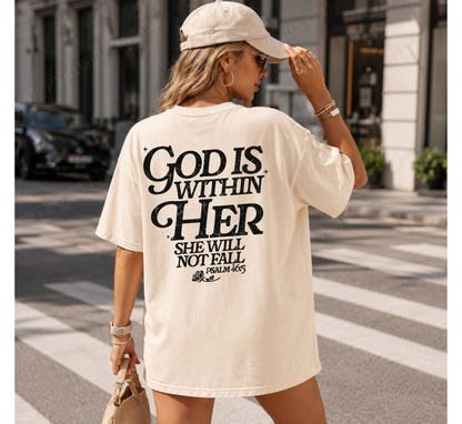 God is Within Her Comfort Colors Shirt
