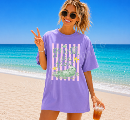 Go with the Flow Comfort Colors Shirt
