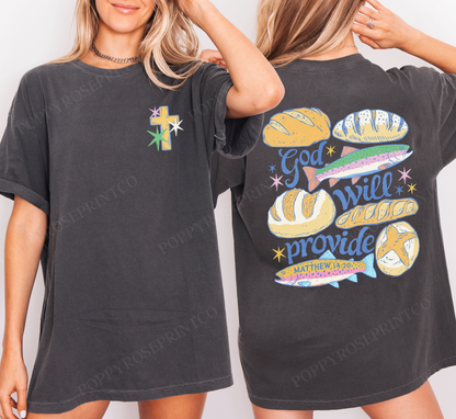 God will Provide Comfort Colors Shirt