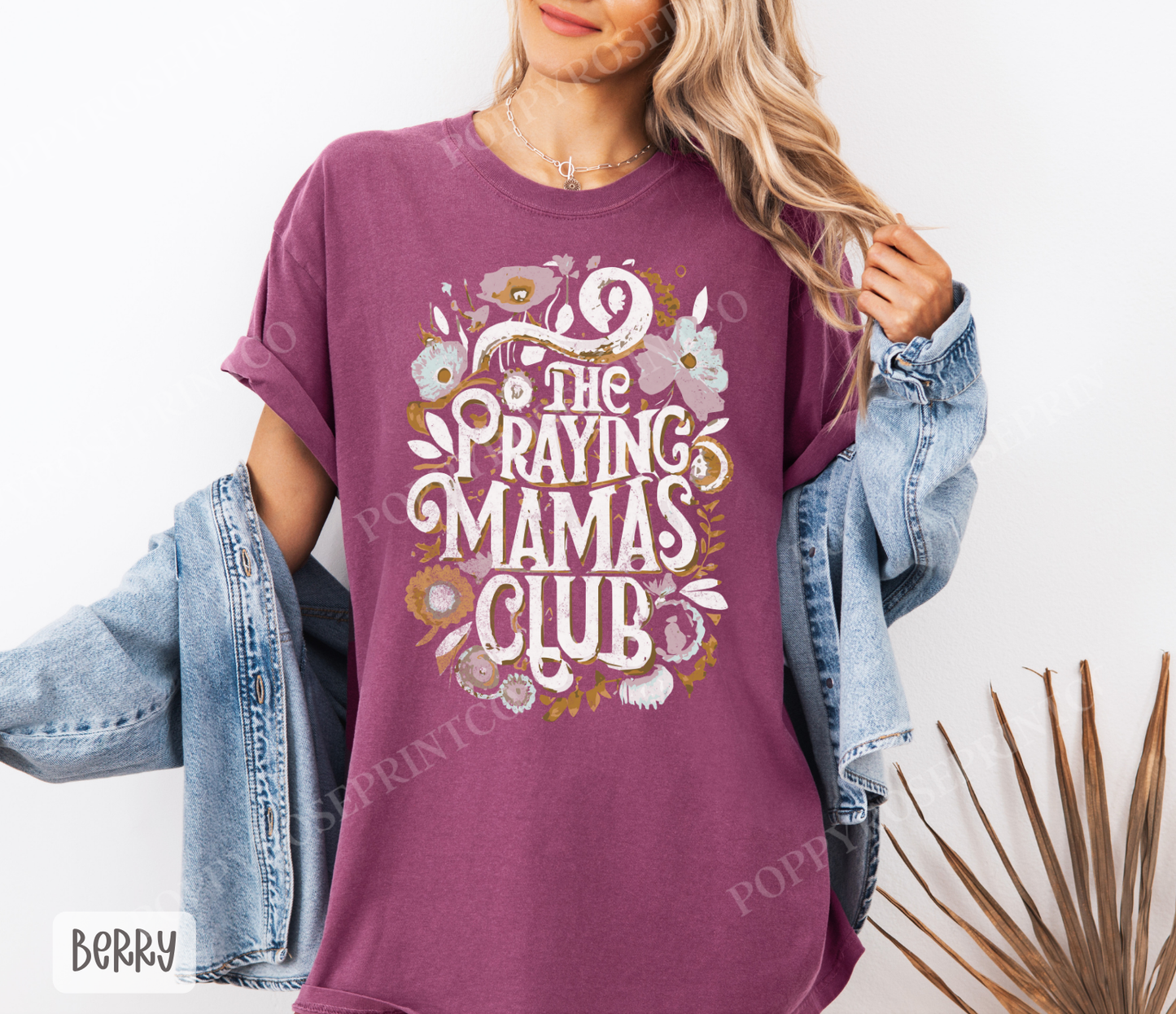 Praying Mamas Club Comfort Colors Shirt