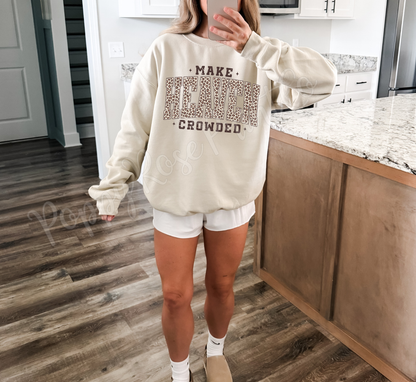 Make Heaven Crowded Leopard Sweatshirt