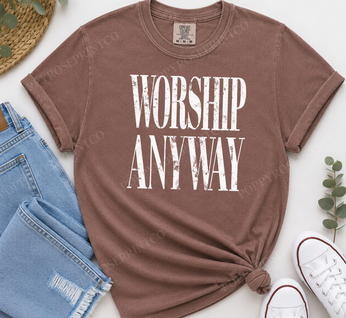 Worship Anyway Comfort Colors Shirt