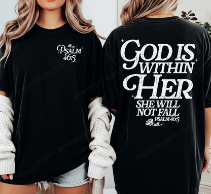 God is Within Her Comfort Colors Shirt