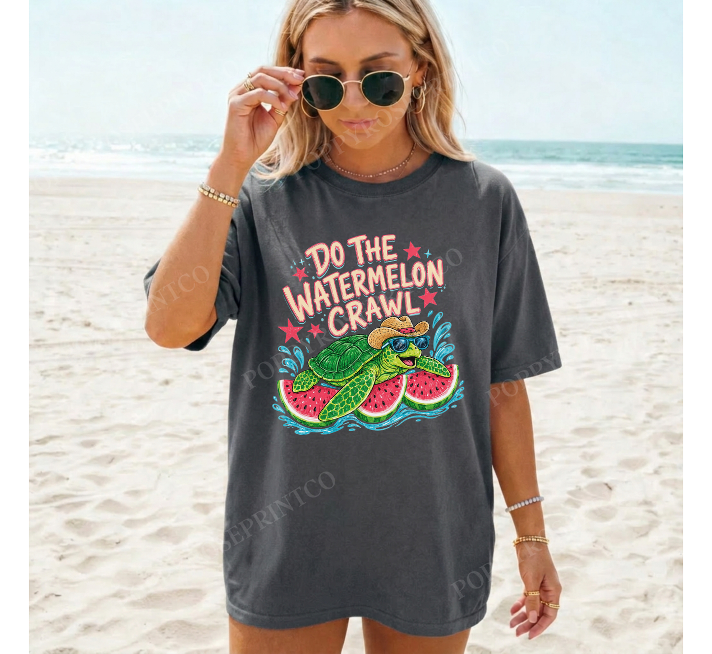 Watermelon Crawl Comfort Colors Shirt