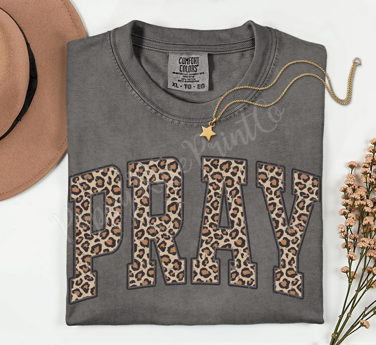 Leopard Pray Comfort Colors Shirt