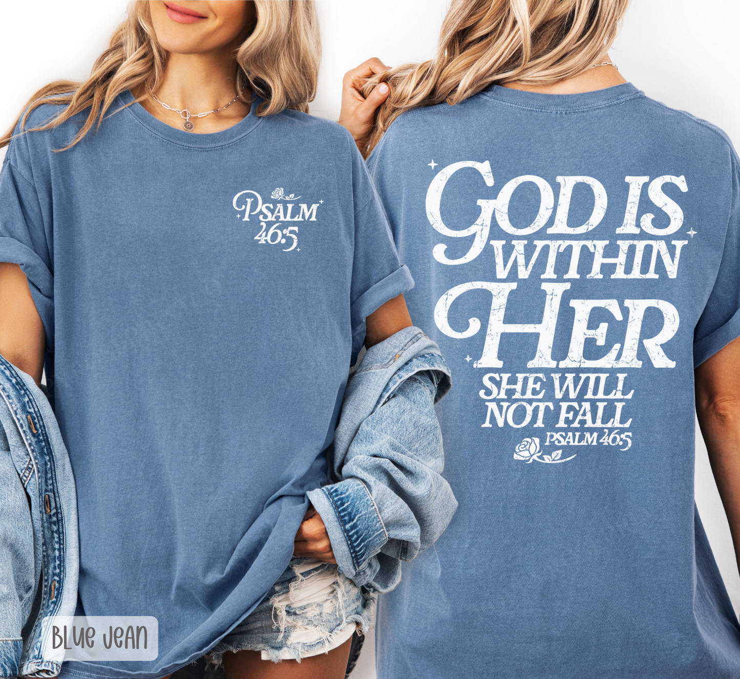 God is Within Her Comfort Colors Shirt