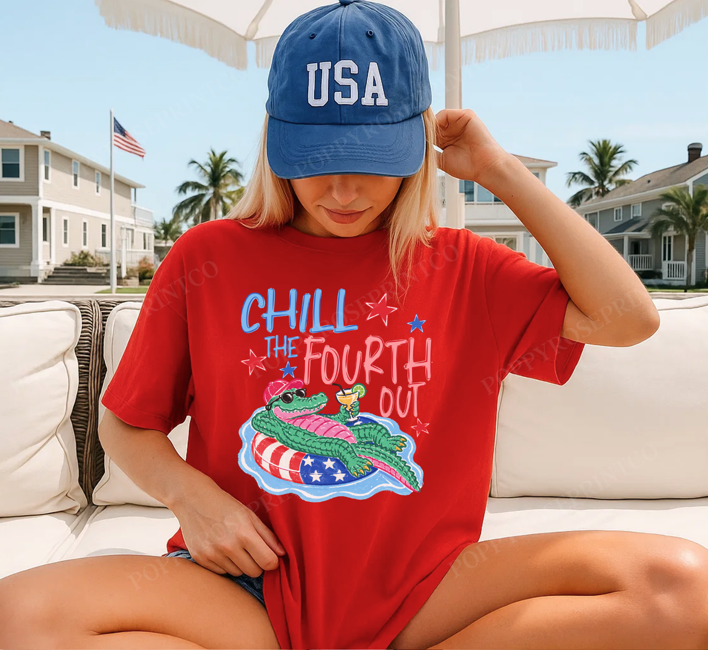 Chill the 4th Out Comfort Colors Shirt