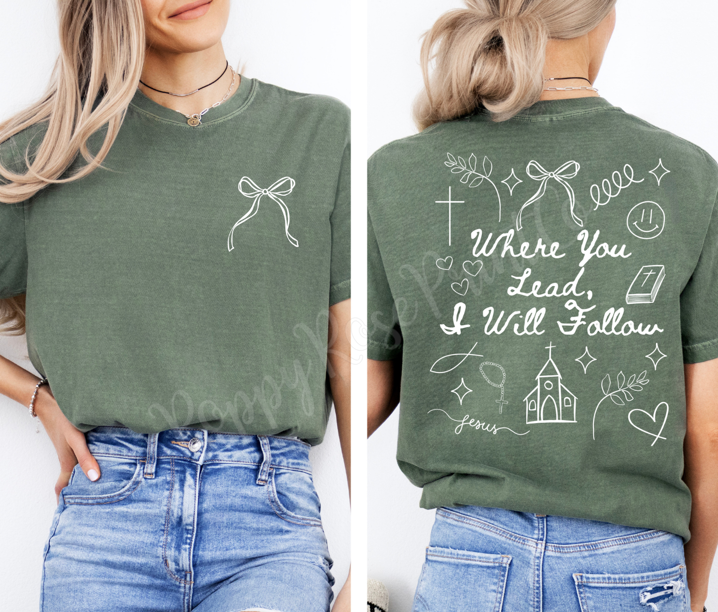 Where You Lead, I Will Follow Comfort Colors Shirt