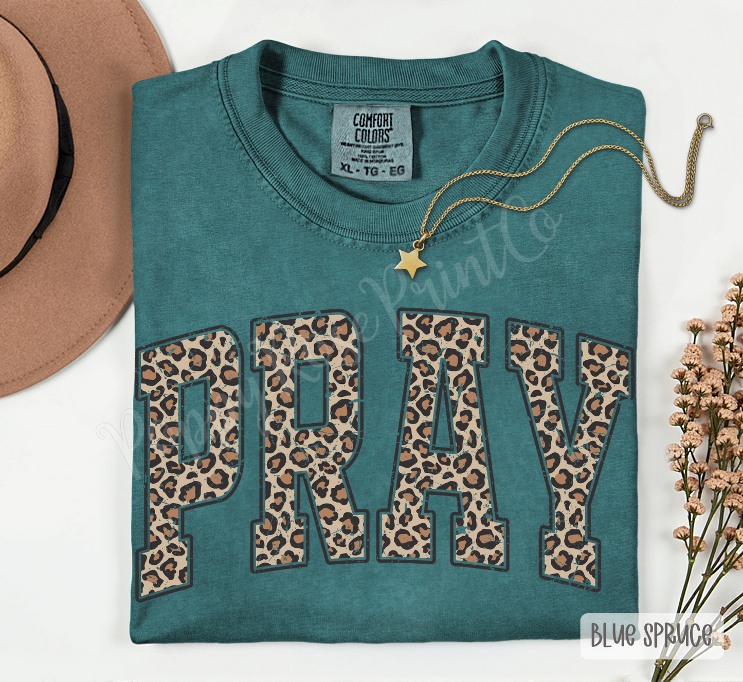 Leopard Pray Comfort Colors Shirt