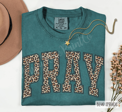 Leopard Pray Comfort Colors Shirt