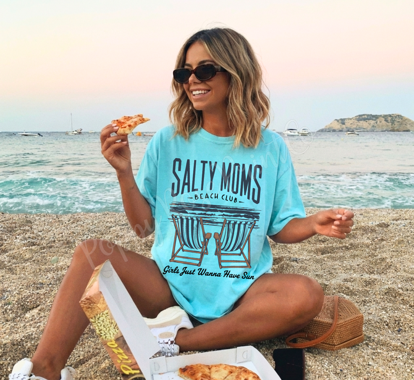 Salty Moms Beach Club Comfort Colors Shirt