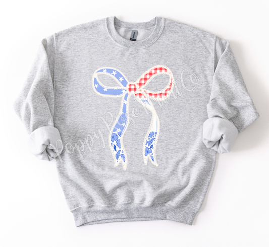 Coquette USA Bow Sweatshirt