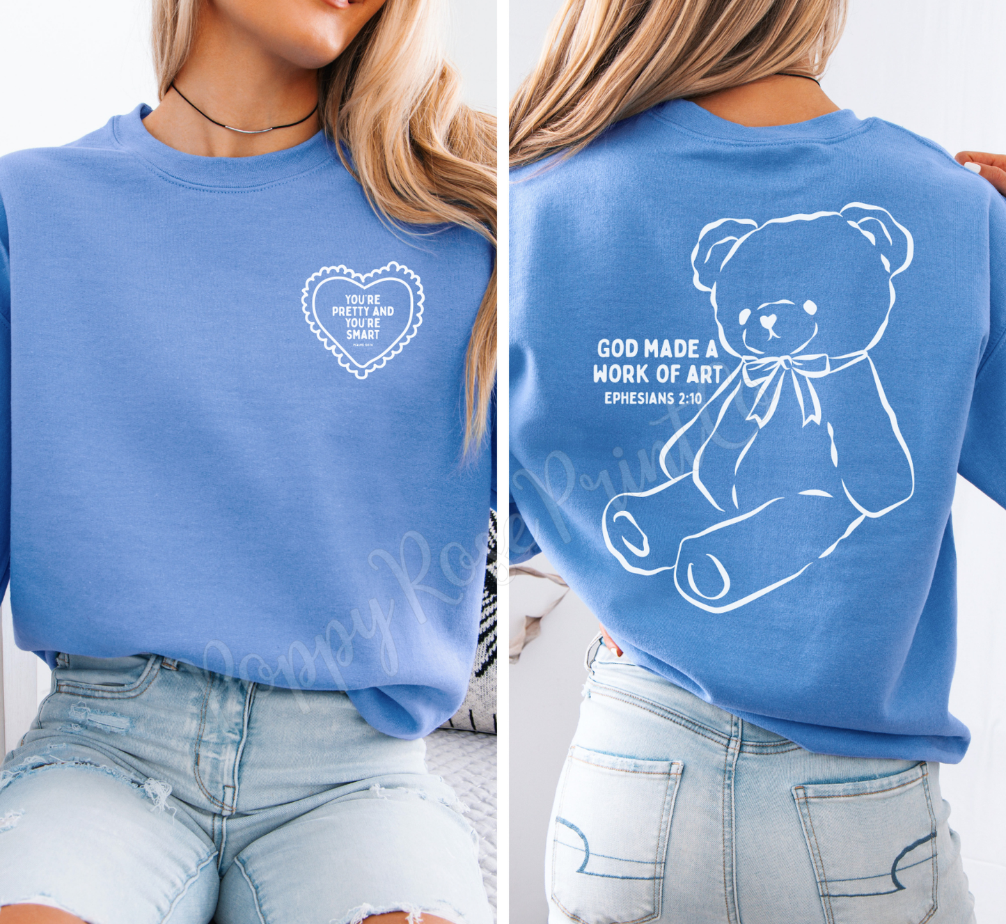 You're Pretty and You're Smart Front & Back Sweatshirt