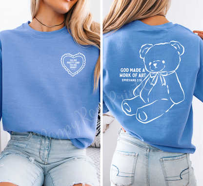 You're Pretty and You're Smart Front & Back Sweatshirt