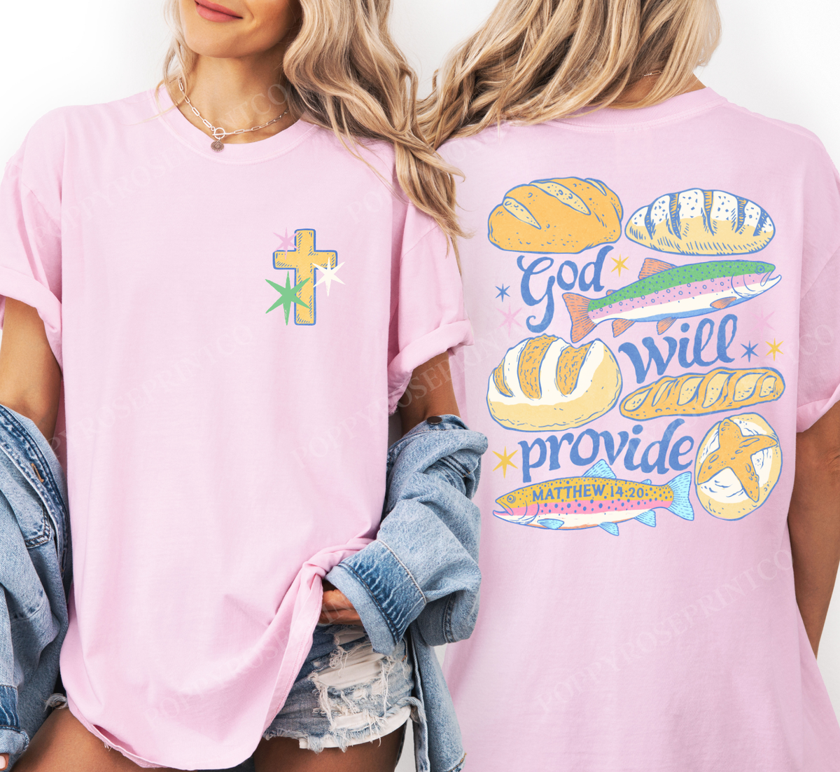 God will Provide Comfort Colors Shirt