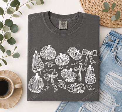 I Will Praise Him in Every Season Comfort Colors Shirt