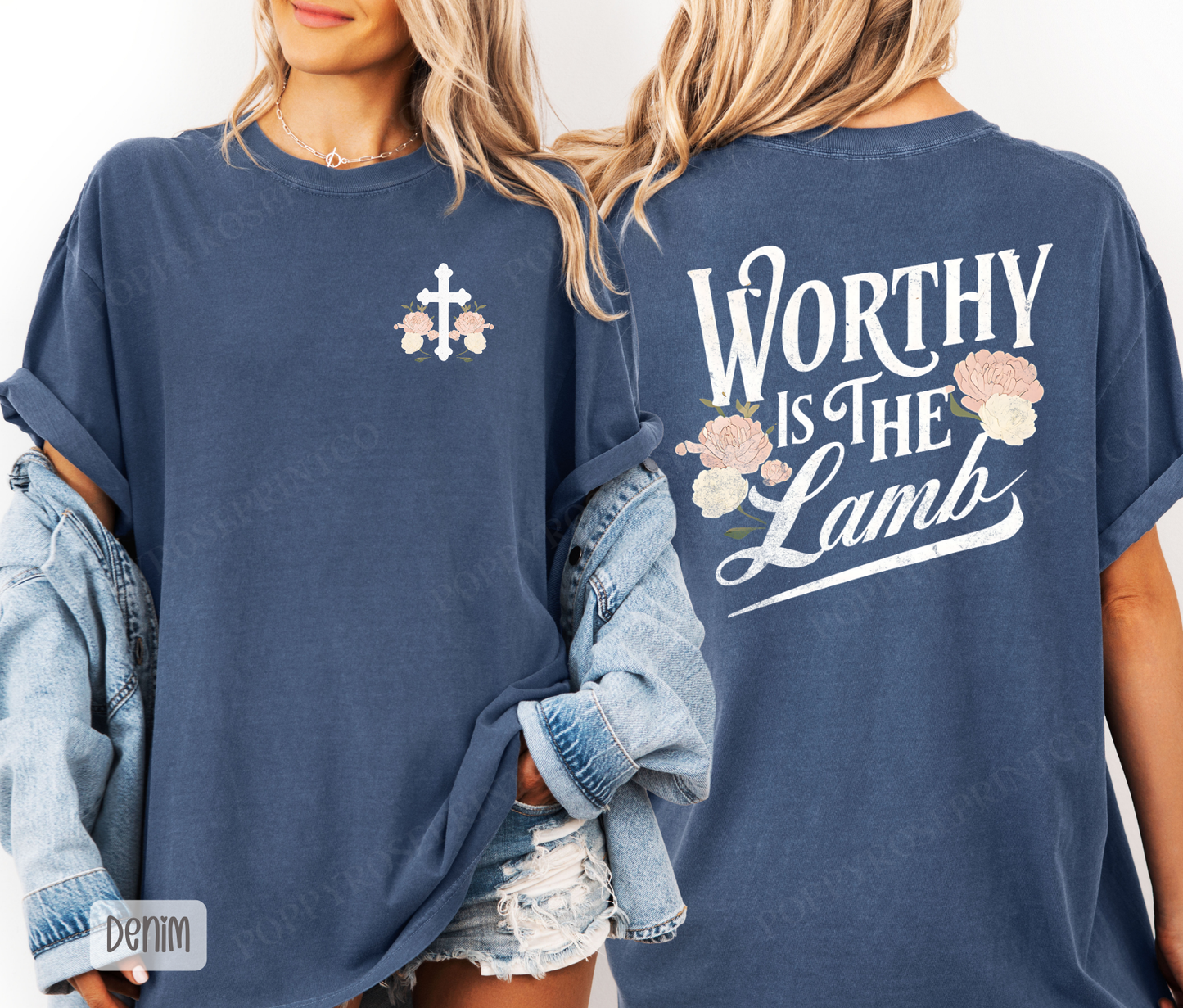 Worthy is The Lamb Comfort Colors Shirt