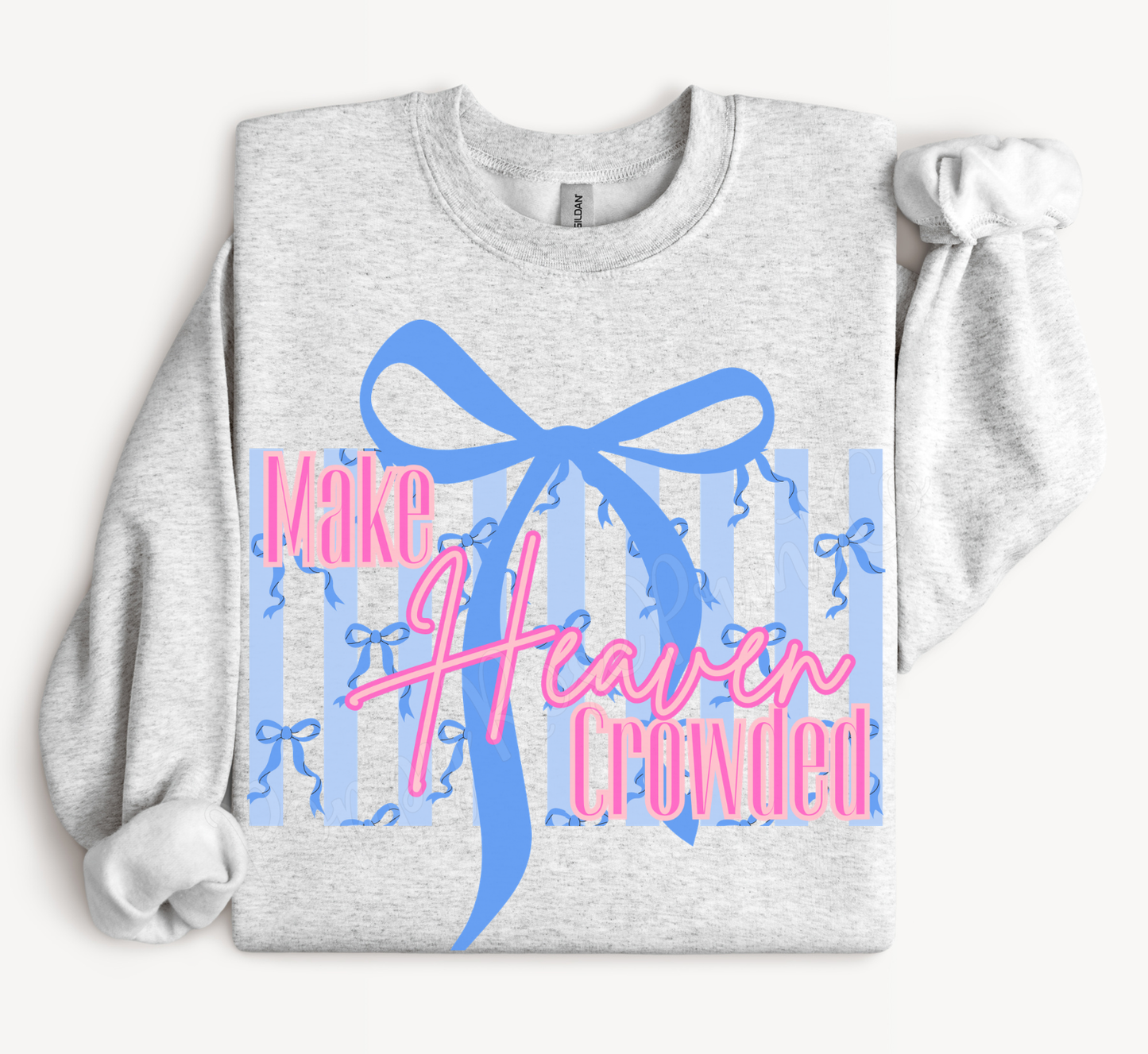 Make Heaven Crowded Bow Sweatshirt