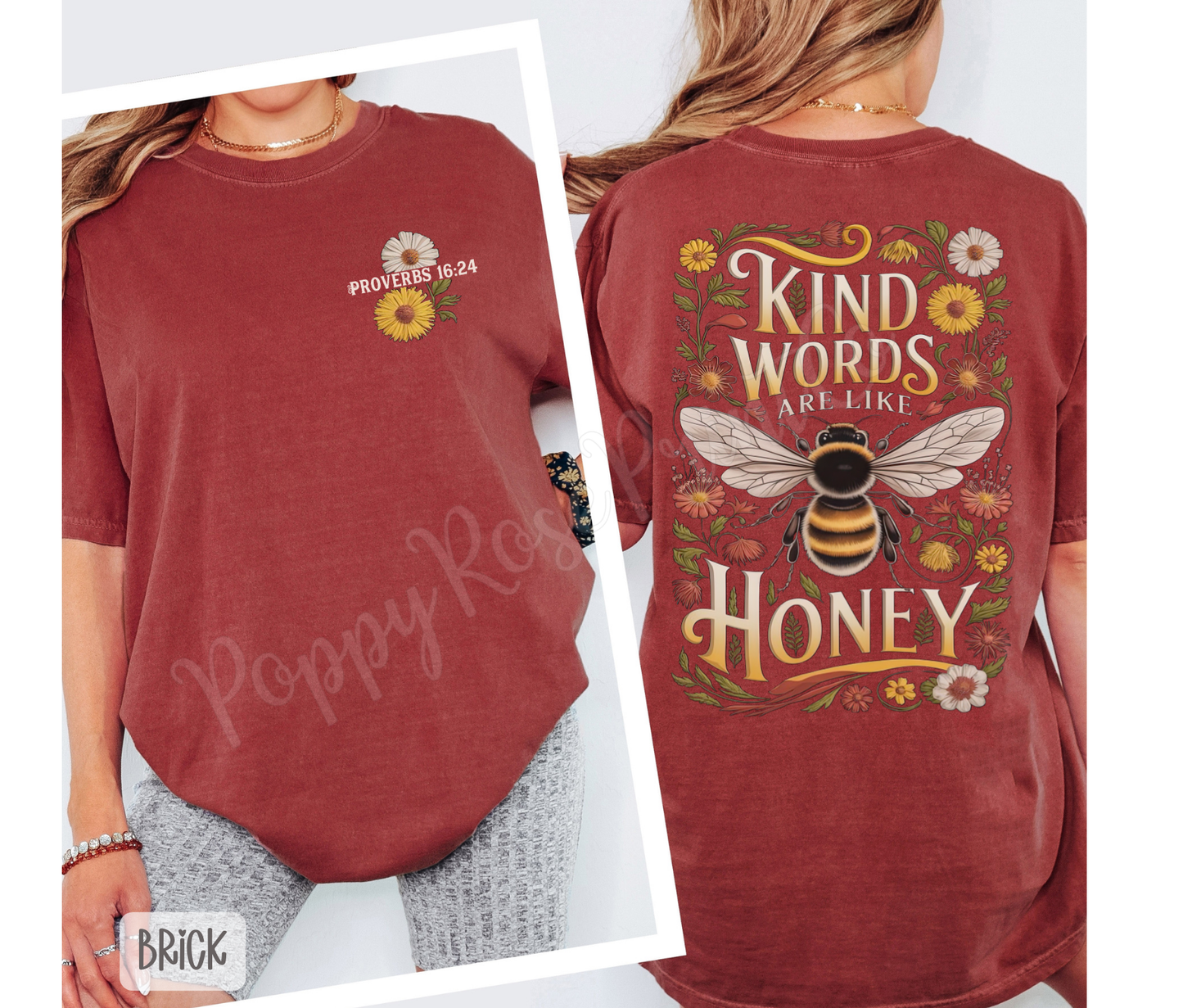 Kind Words Like Honey Comfort Colors Shirt