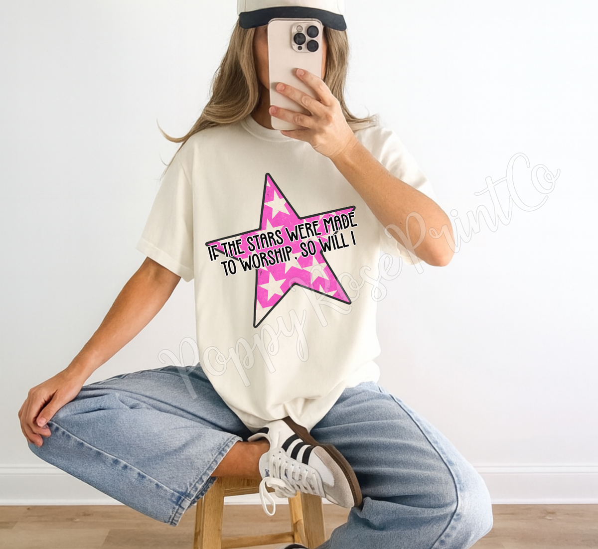 Stars Made to Worship Comfort Colors Shirt