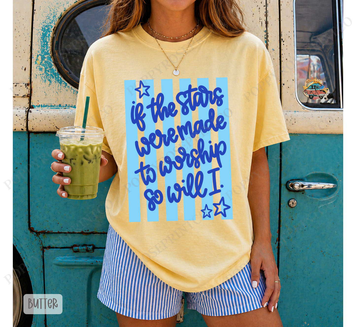 If The Star Stripes Comfort Colors Shirt