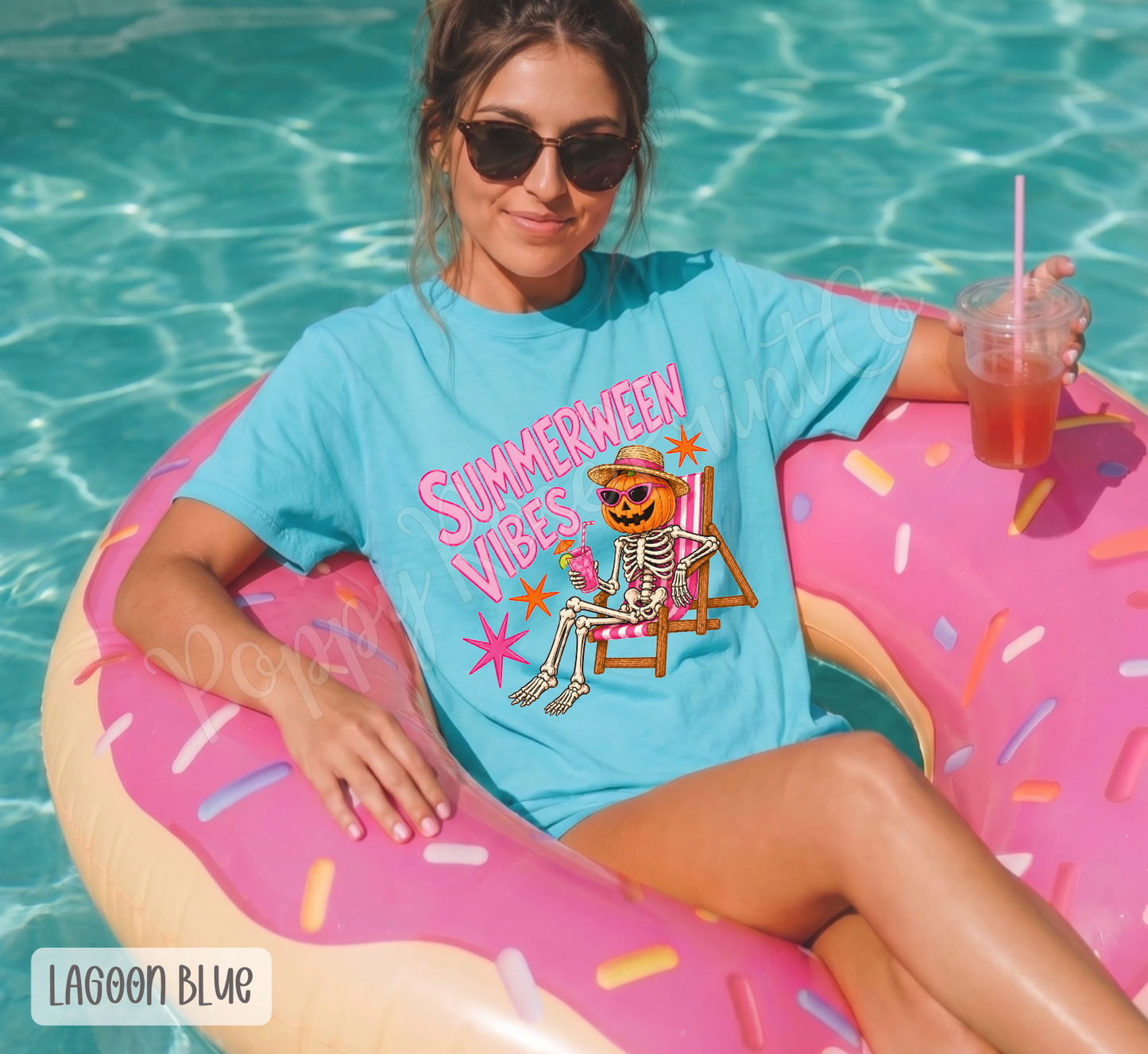 Summerween Vibes Comfort Colors, Trendy Women's Tee, Gift for Her