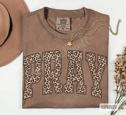 Leopard Pray Comfort Colors Shirt